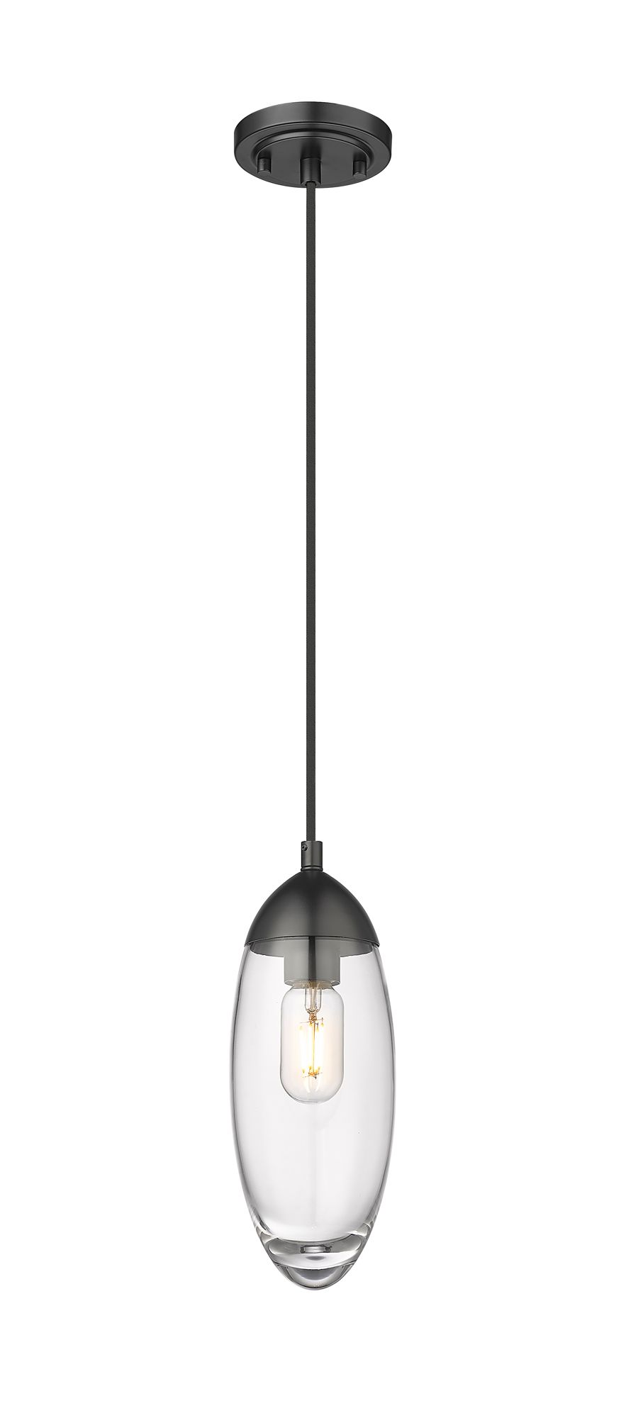 Image 5 Arden by Z-Lite Matte Black 4.5 inch 1 Light Pendant more views