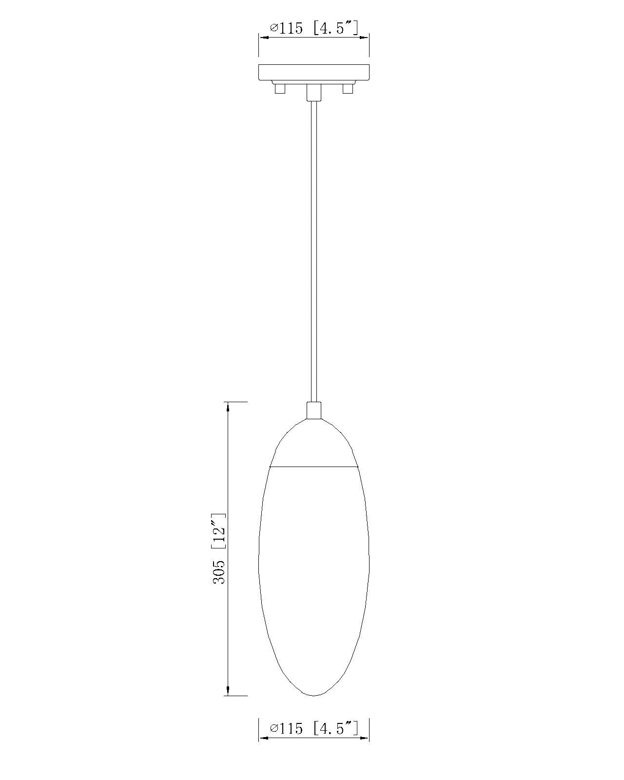 Arden by Z-Lite Matte Black 4.5 inch 1 Light Pendant