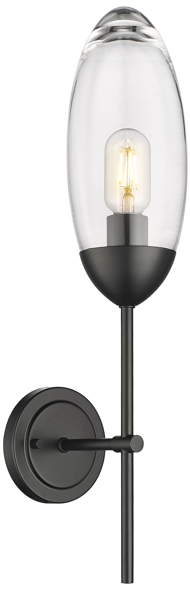 Arden by Z-Lite Matte Black 4.5 inch 1 Light Wall Sconce