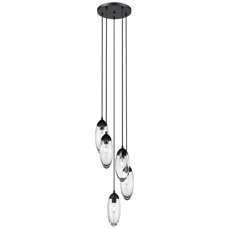 Image 2 Arden by Z-Lite Matte Black 5 Light Chandelier