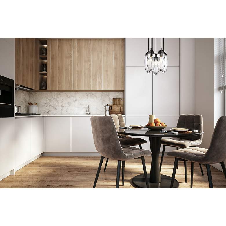 Image 4 Arden by Z-Lite Matte Black 5 Light Chandelier more views