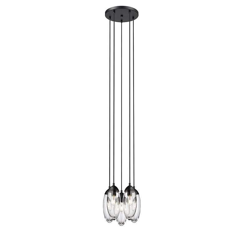 Image 5 Arden by Z-Lite Matte Black 5 Light Chandelier more views