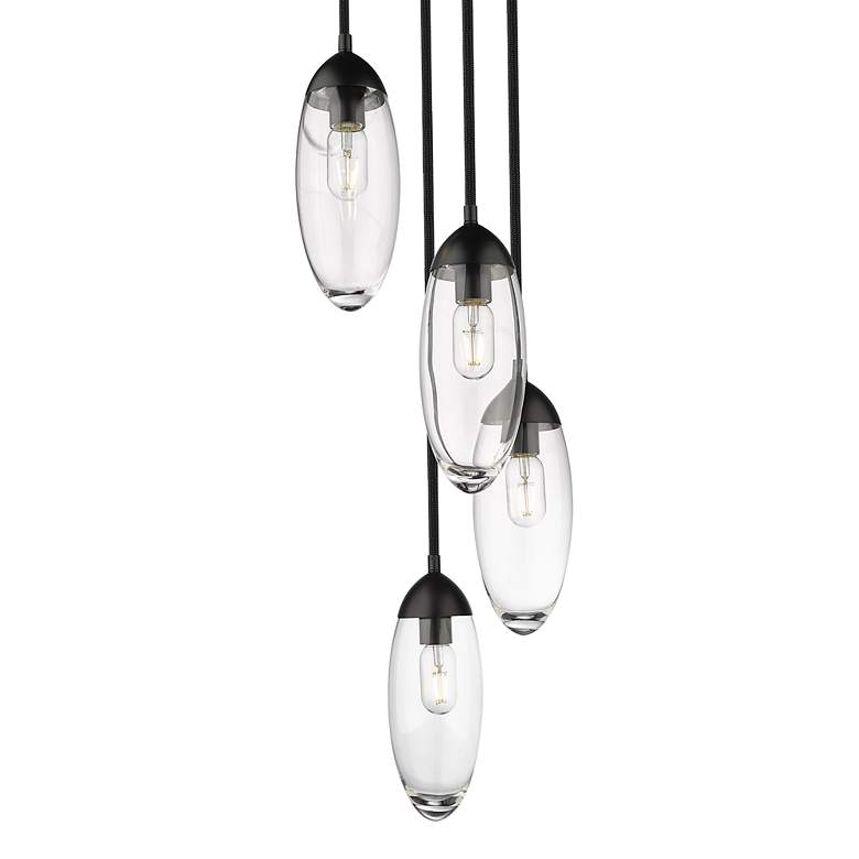 Image 7 Arden by Z-Lite Matte Black 5 Light Chandelier more views