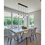 3_Arden by Z-Lite Matte Black 5 Light Linear Chandelier more views