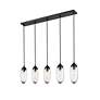 6_Arden by Z-Lite Matte Black 5 Light Linear Chandelier more views