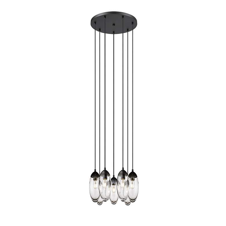 Image 4 Arden by Z-Lite Matte Black 7 Light Chandelier more views