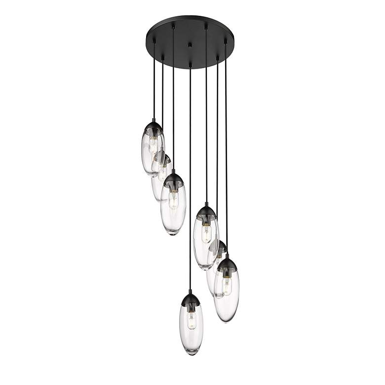 Image 5 Arden by Z-Lite Matte Black 7 Light Chandelier more views