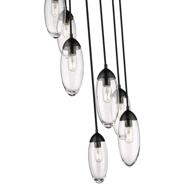Image 6 Arden by Z-Lite Matte Black 7 Light Chandelier more views