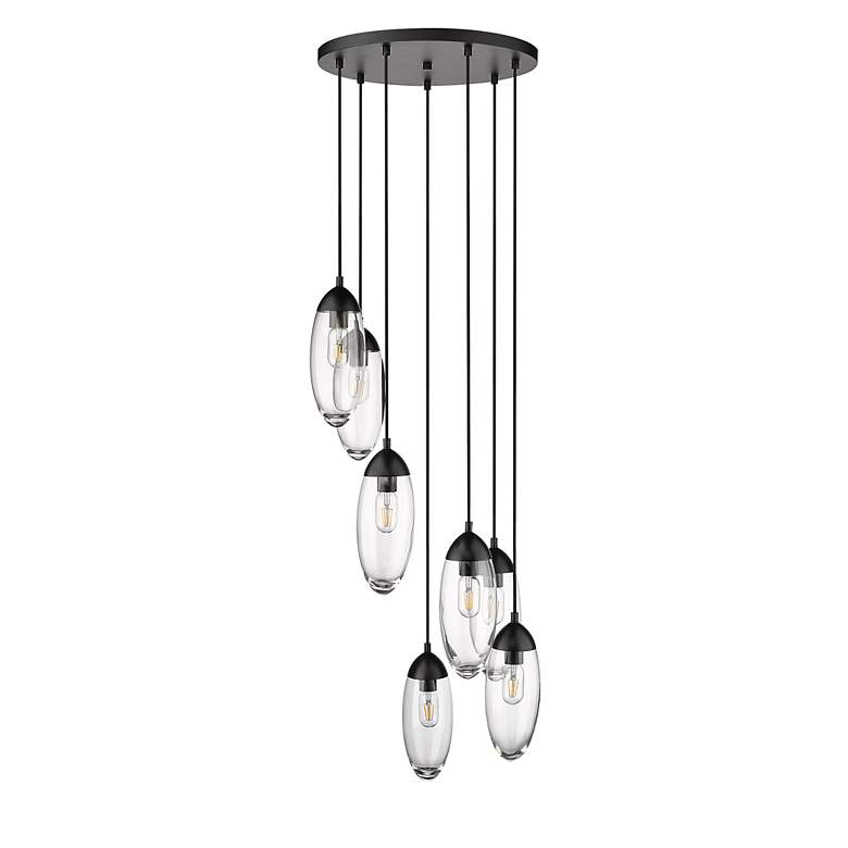 Image 7 Arden by Z-Lite Matte Black 7 Light Chandelier more views
