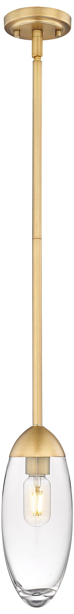 Image 2 Arden by Z-Lite Rubbed Brass 1 Light Mini Pendant