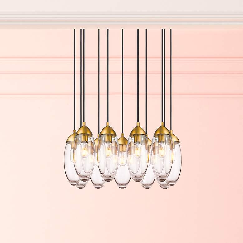 Image 1 Arden by Z-Lite Rubbed Brass 11 Light Chandelier