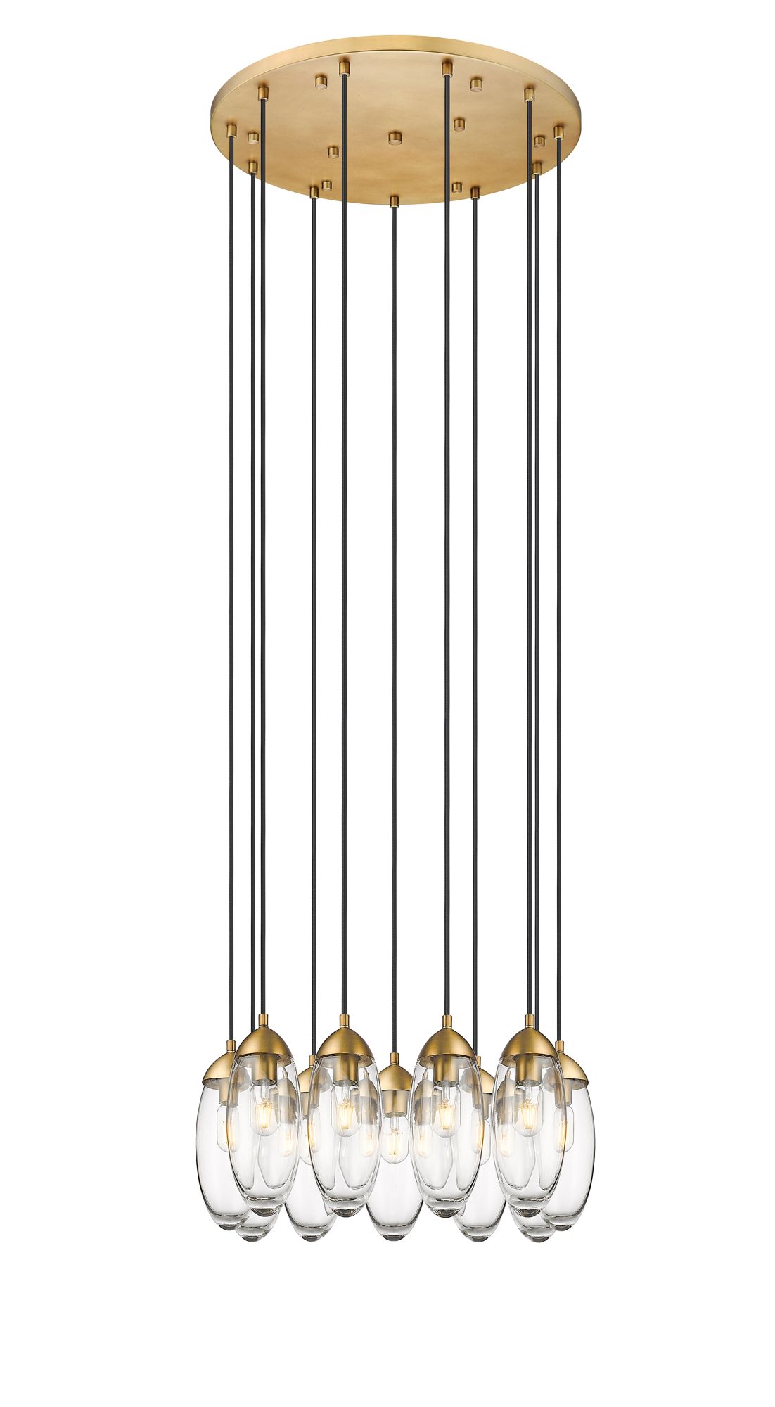 Image 5 Arden by Z-Lite Rubbed Brass 11 Light Chandelier more views