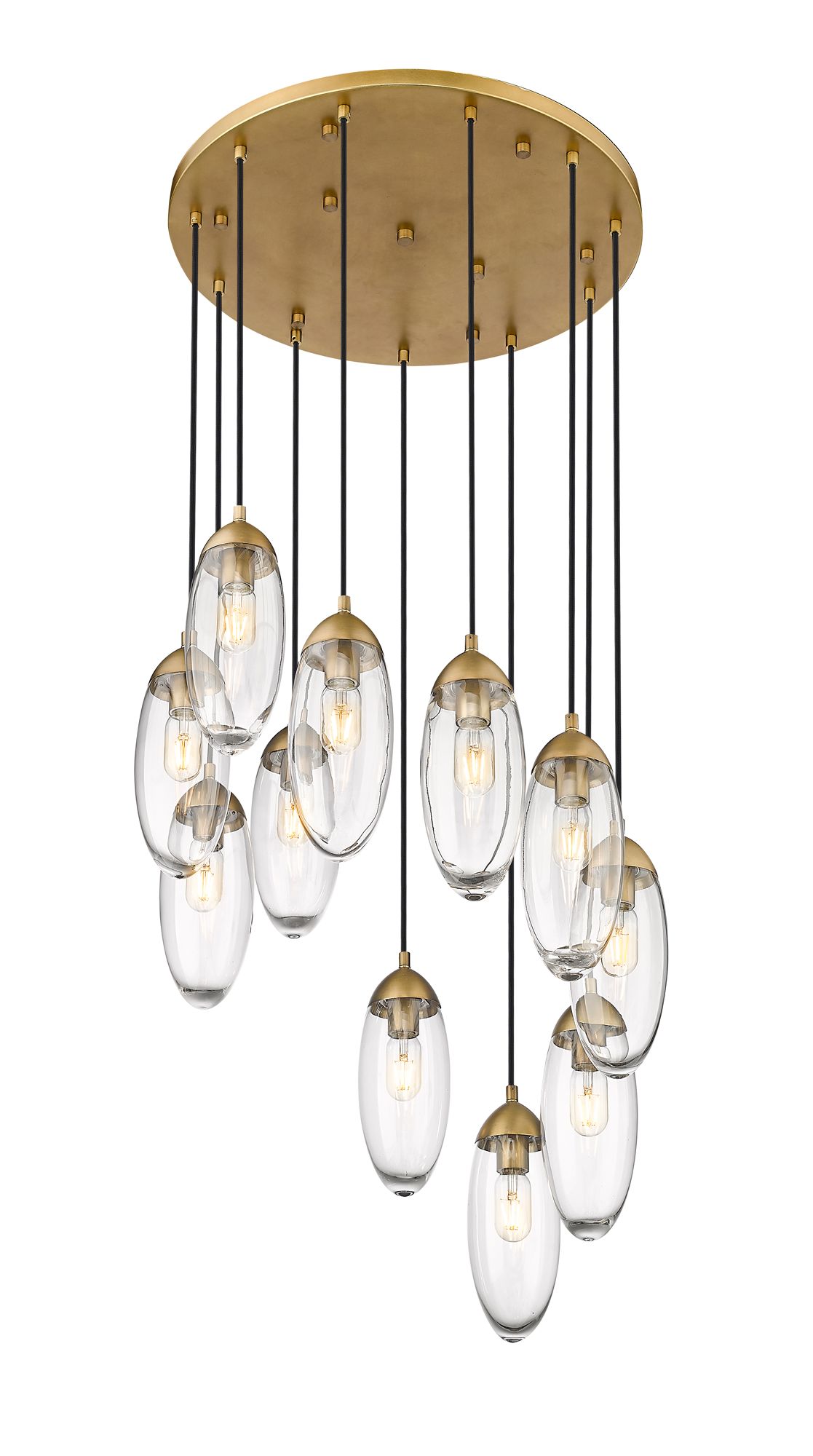 Image 6 Arden by Z-Lite Rubbed Brass 11 Light Chandelier more views