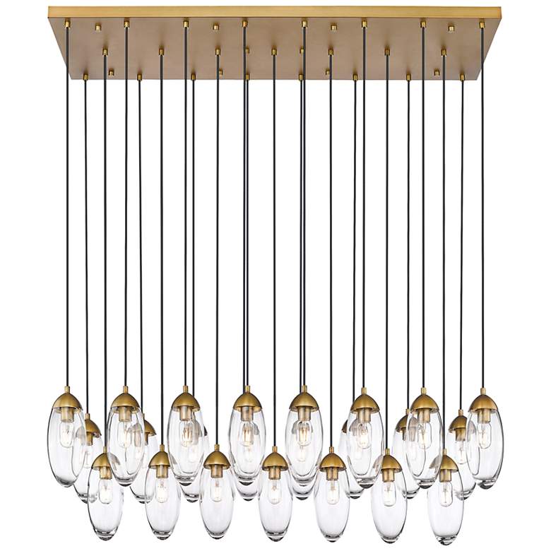 Image 2 Arden by Z-Lite Rubbed Brass 23 Light Linear Chandelier