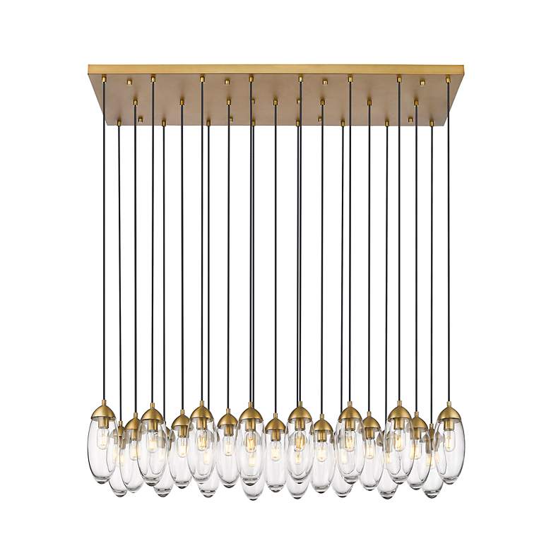 Image 5 Arden by Z-Lite Rubbed Brass 23 Light Linear Chandelier more views
