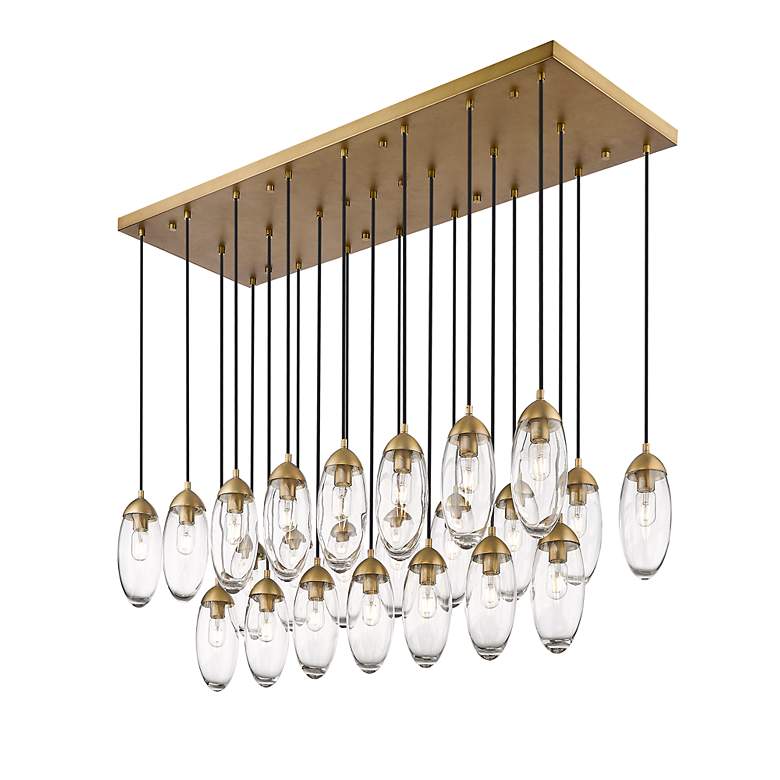 Image 6 Arden by Z-Lite Rubbed Brass 23 Light Linear Chandelier more views