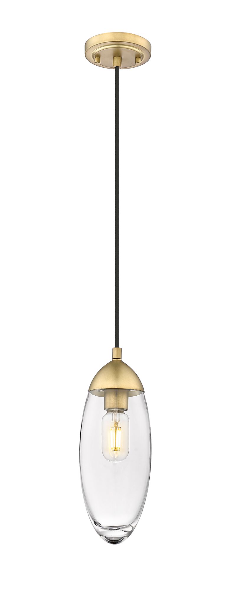 Image 6 Arden by Z-Lite Rubbed Brass 4.5 inch 1 Light Pendant more views