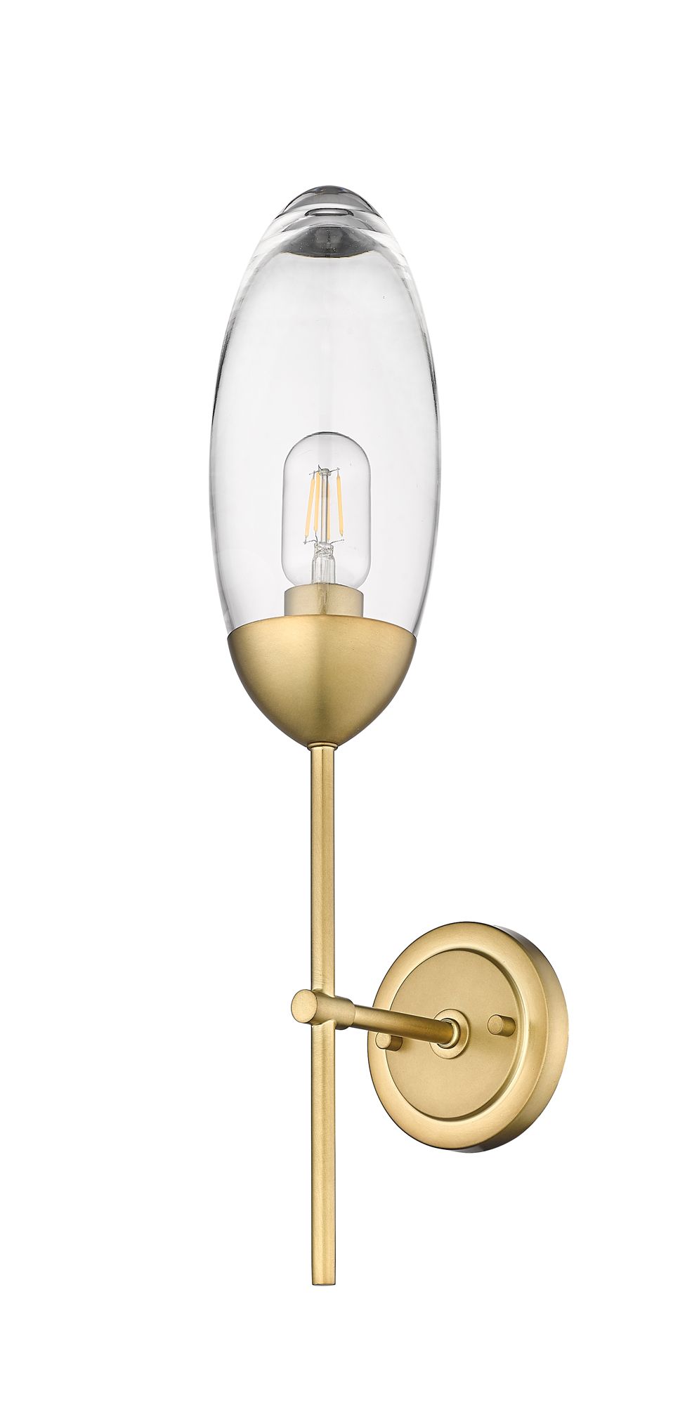Arden by Z-Lite Rubbed Brass 4.5 inch 1 Light Wall Sconce
