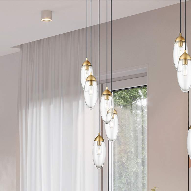 Image 1 Arden by Z-Lite Rubbed Brass 5 Light Chandelier