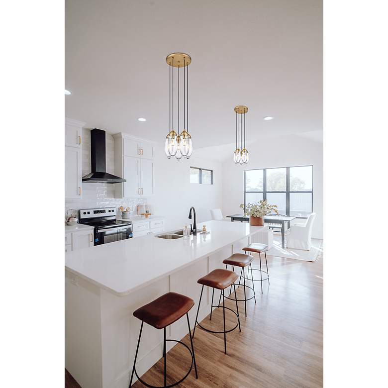 Image 3 Arden by Z-Lite Rubbed Brass 5 Light Chandelier more views