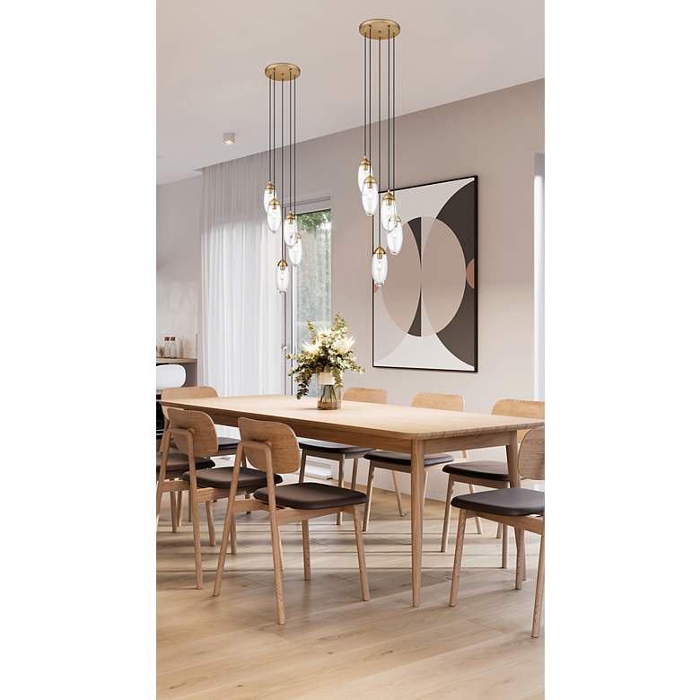 Image 4 Arden by Z-Lite Rubbed Brass 5 Light Chandelier more views