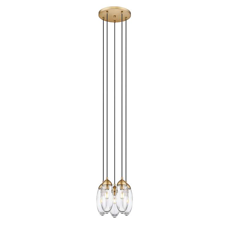 Image 5 Arden by Z-Lite Rubbed Brass 5 Light Chandelier more views
