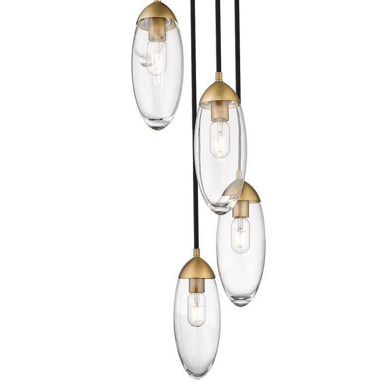 Image 7 Arden by Z-Lite Rubbed Brass 5 Light Chandelier more views