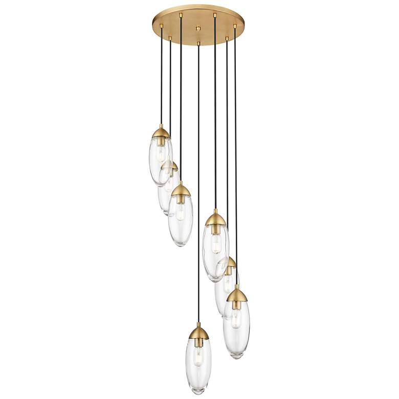 Image 2 Arden by Z-Lite Rubbed Brass 7 Light Chandelier
