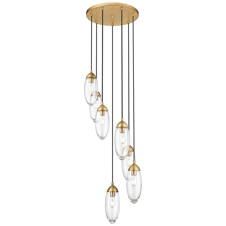 Image 1 Arden by Z-Lite Rubbed Brass 7 Light Chandelier