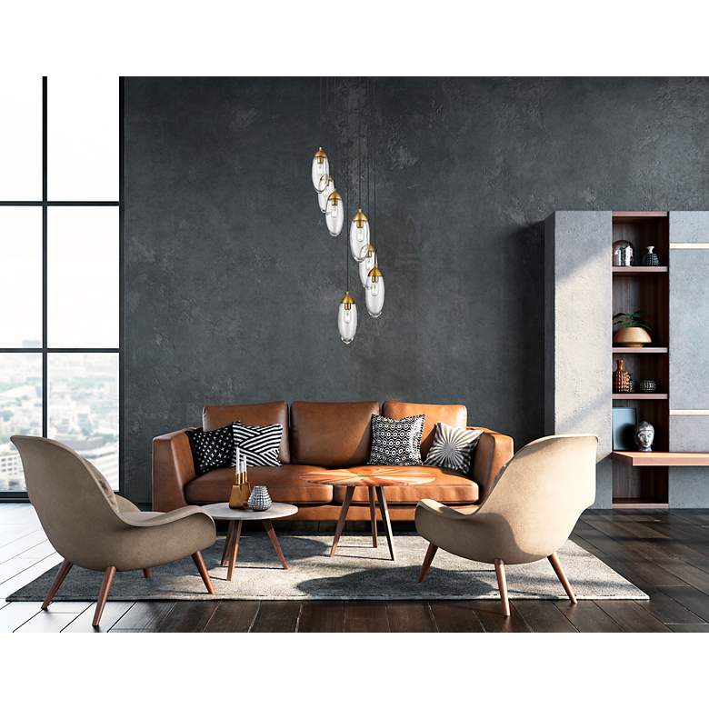 Image 3 Arden by Z-Lite Rubbed Brass 7 Light Chandelier more views