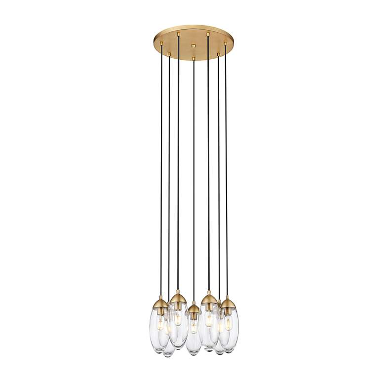 Image 5 Arden by Z-Lite Rubbed Brass 7 Light Chandelier more views