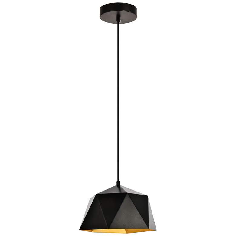 Image 1 Arden Collection Pendant D10.2 H6.7 Lt:1 Black And Gold Finish
