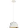 Arden Collection Pendant D10.2 H6.7 Lt:1 Frosted White And Gold Finish