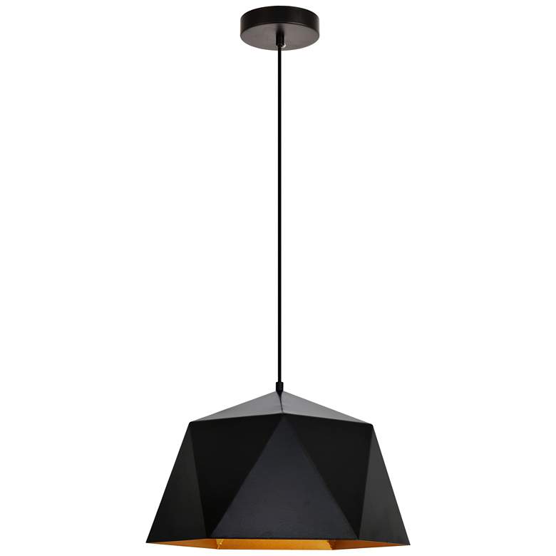 Image 1 Arden Collection Pendant D15.0 inch H9.6 Lt:1 Black And Gold Finish