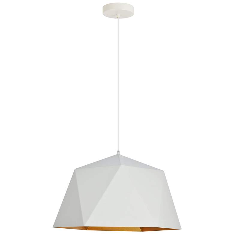 Image 1 Arden Collection Pendant D17.7 H11.4 Lt:1 Frosted White And Gold Finish