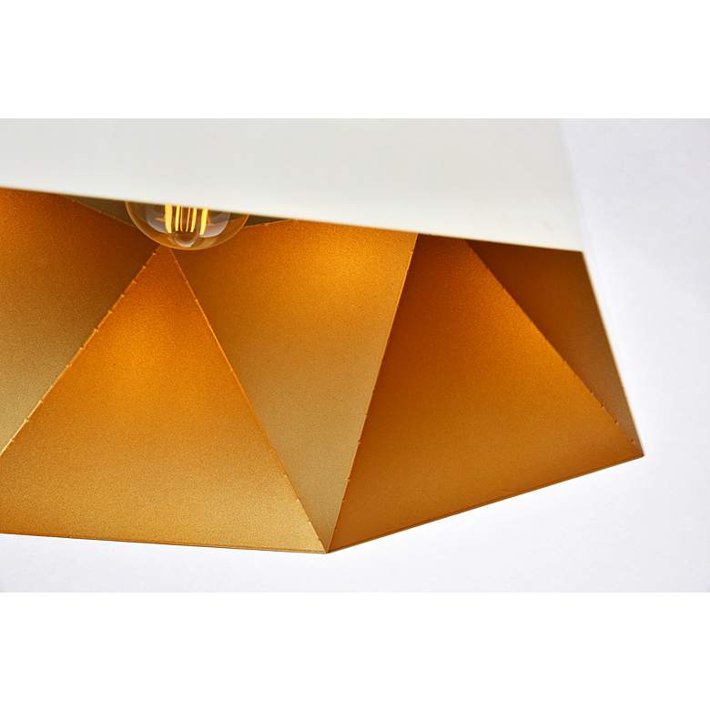Image 5 Arden Collection Pendant D17.7 H11.4 Lt:1 Frosted White And Gold Finish more views