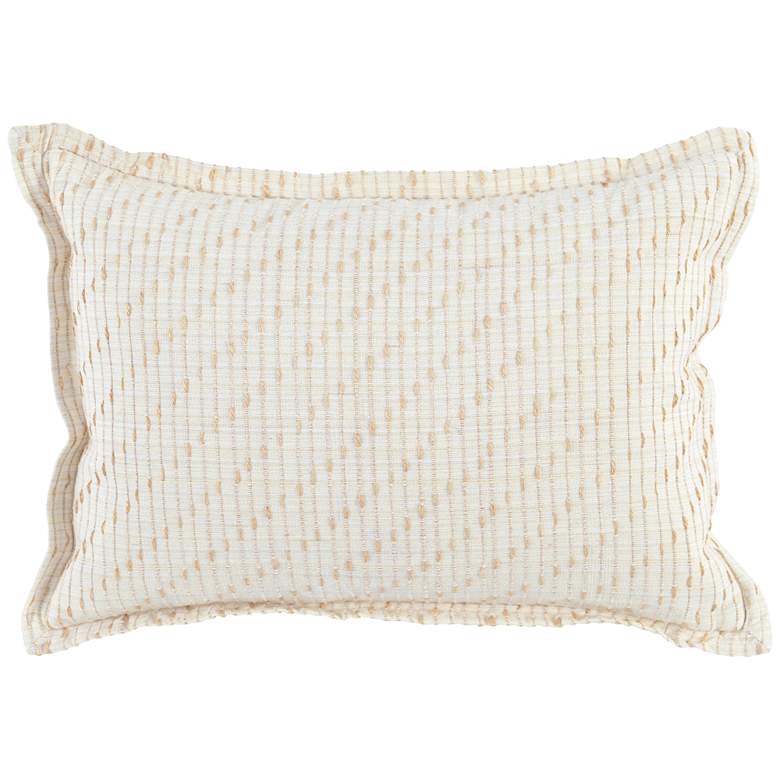 Image 1 Arden Ivory and Natural 20" x 14" Throw Pillow