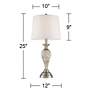 Arden Twist Column Table Lamps Set of 2 with Smart Sockets