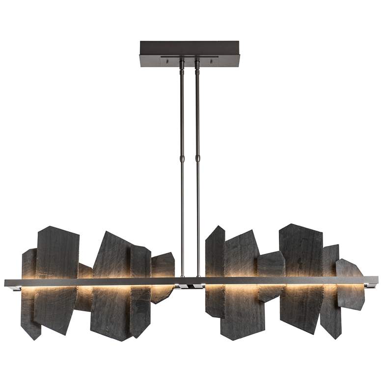 Image 1 Ardesia 51.9" Wide Dark Smoke LED Linear Pendant