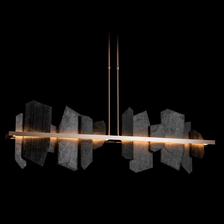 Image 3 Ardesia 51.9" Wide Soft Gold LED Linear Pendant more views