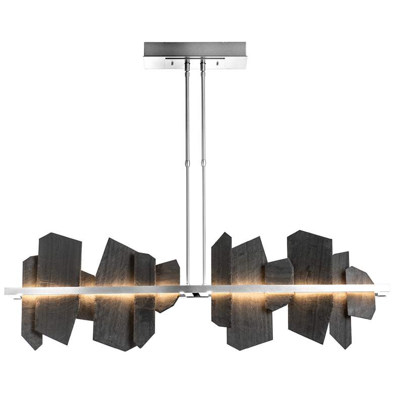 Image 1 Ardesia 51.9" Wide Sterling LED Linear Pendant