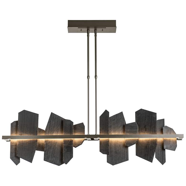 Image 1 Ardesia Linear 51.9 inch Wide Bronze and Slate LED Modern Linear Pendant