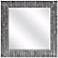 Ardine 31 1/2" Square Silver Textured Wall Mirror