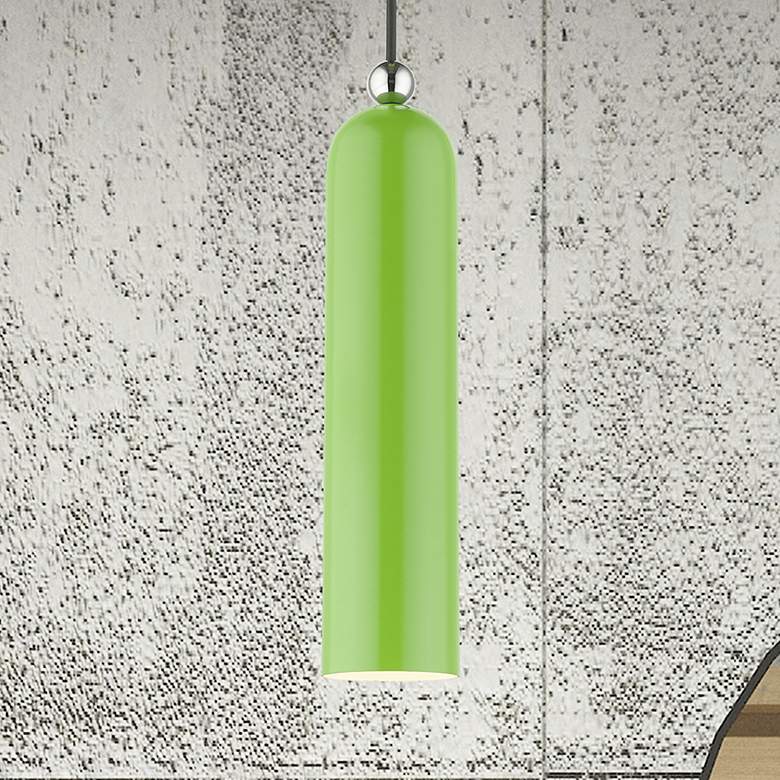 Image 1 Ardmore 1 Light Shiny Apple Green Pendant