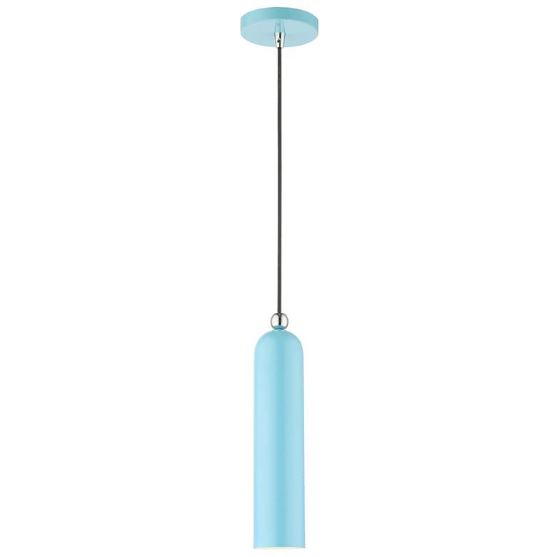 Image 1 Ardmore 1 Light Shiny Baby Blue Pendant