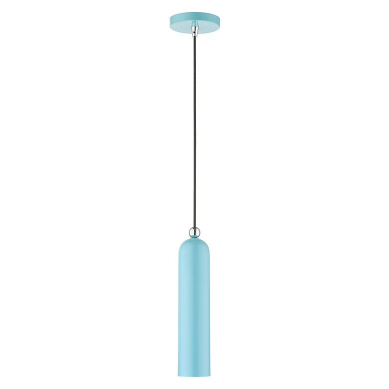 Image 4 Ardmore 1 Light Shiny Baby Blue Pendant more views