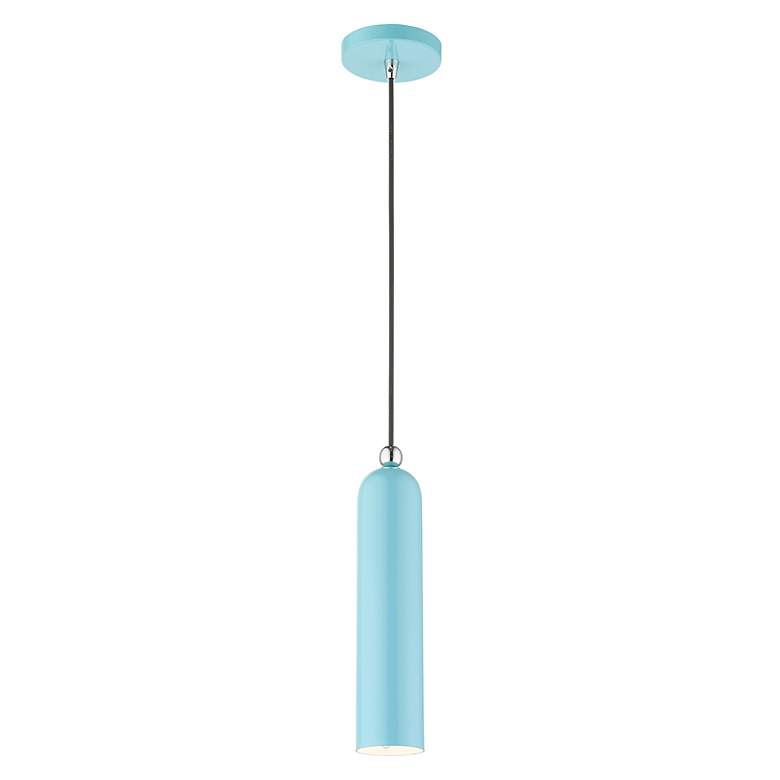 Image 5 Ardmore 1 Light Shiny Baby Blue Pendant more views