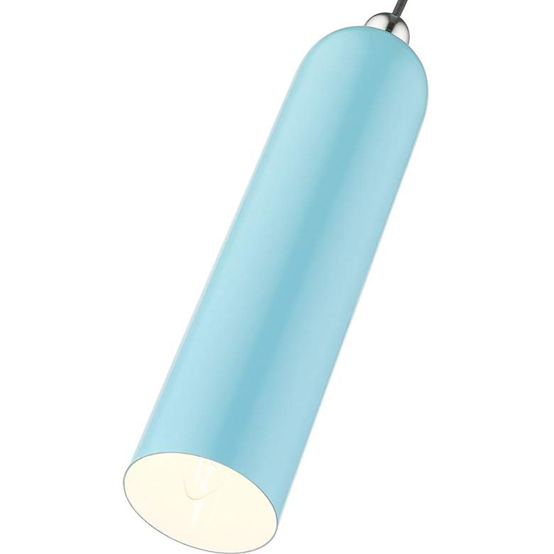 Image 7 Ardmore 1 Light Shiny Baby Blue Pendant more views