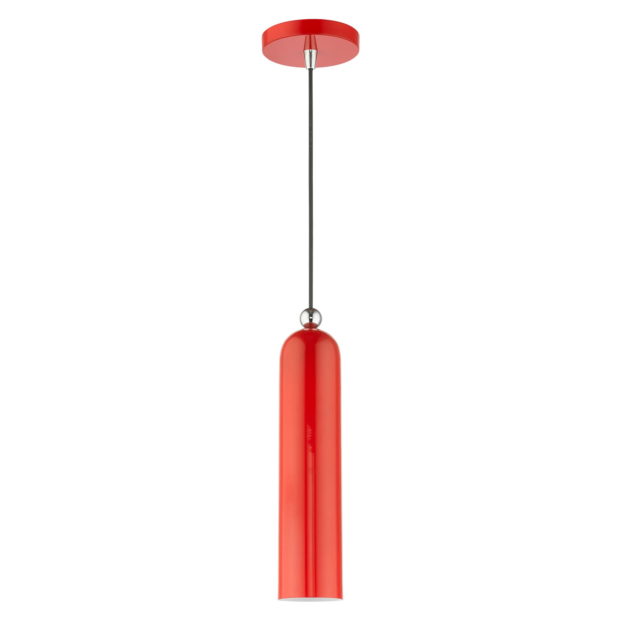 Image 3 Ardmore 1 Light Shiny Red Pendant more views