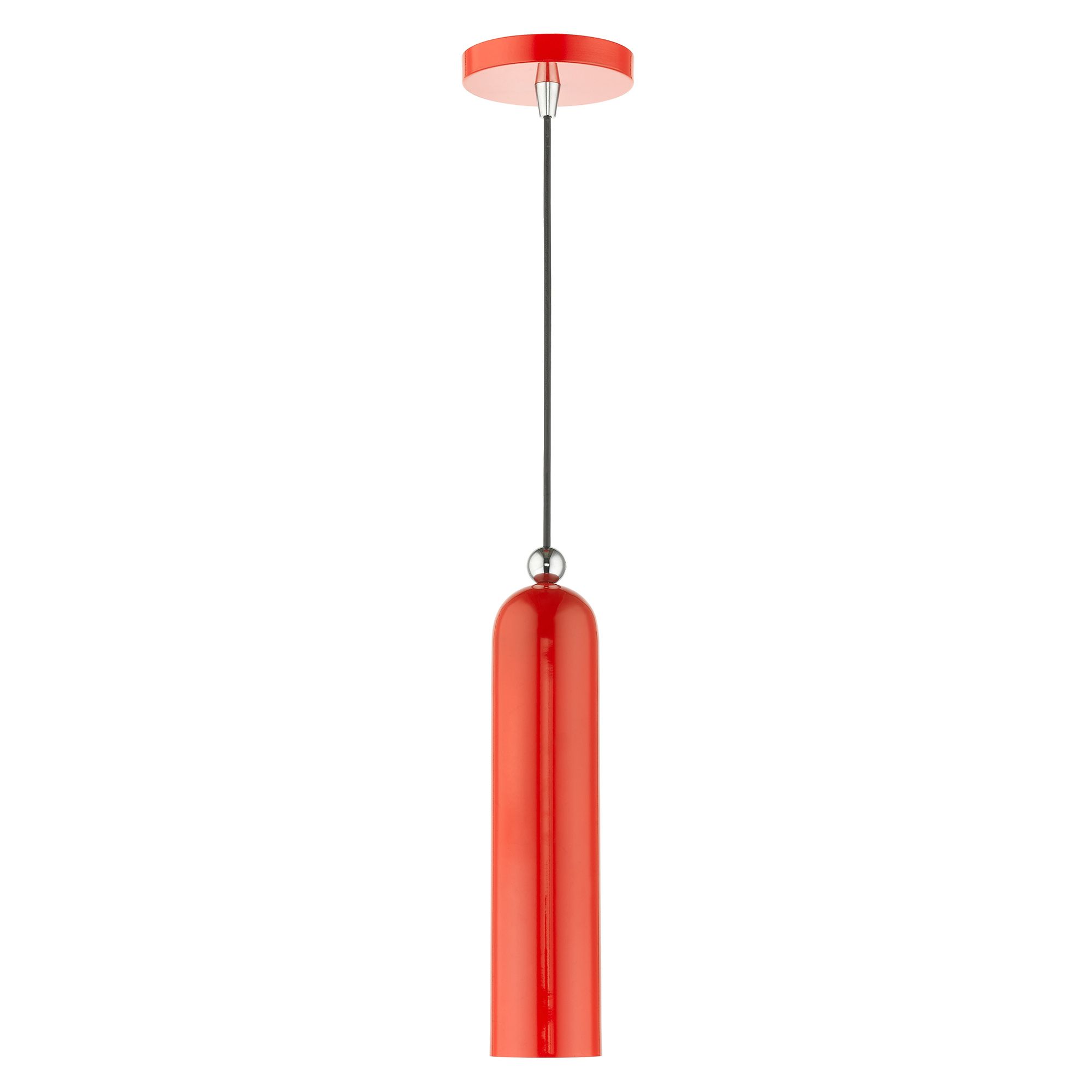 Image 4 Ardmore 1 Light Shiny Red Pendant more views